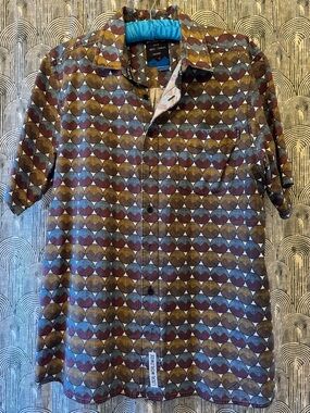 KAVU Geometric Camp Collar Shirt